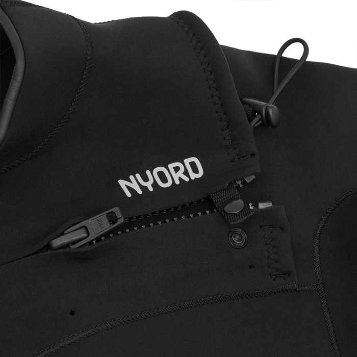 2023 Nyord Mens Furno 3/2mm Chest Zip GBS Wetsuit N04AA00011 - Black